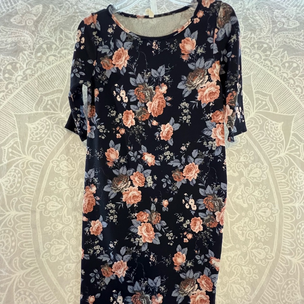 PINKBLUSH PINK BLUSH NAVY BLUE FLORAL PINK MAYBE MATERNITY SIZE S SMALL MINI 361